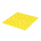 image of Lodge AS7SKT21 Trivet, 7" Square, Yellow, Silicone, Heat Resistant up to 500°F