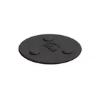 image of Lodge ASMMT Magnetic Trivet, 5-3/4" Dia., Silicone Black, Heat Protection 450°F, Dishwasher‑Safe