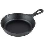image of Lodge H3SK Skillet – 6-7/8" Round Cast Iron, 1-3/8" Height, Induction Ready, Rust‑Resistant