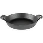 image of Lodge HMSRD Mini Server, 14 Oz, 6-3/8" Dia x 1-5/8" H, Cast Iron, Heat‑Treated, Induction, Oven Safe