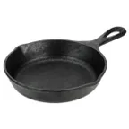 image of Lodge L3SK3 Skillet 6-11/16" Round Cast Iron Griddle, 1-3/8" Height, Induction & Oven Safe Made USA