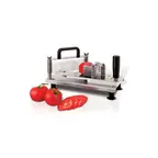 image of Louis Tellier CTXM55 - Straight Blade Tomato Slicer, 1/4" Slices, Stainless Steel Blades, Plastic Pusher