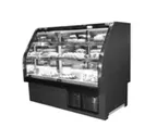image of MarcRefrig LUDBDCR-77 77" Curved Refrigerated Deli Display Case