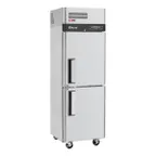 image of Turbo Air M3RF19-2-N(-L) 25" 1-Section Reach-In Refrigerator Freezer Combo w/ 2 Half Solid Doors