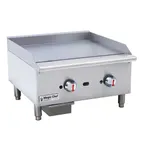 image of Magic Chef M24TG 24" Countertop Thermostatic Gas Griddle, 5/8" Steel Plate, 60.000 BTU
