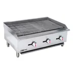 image of Magic Chef M36CB 36" Countertop Gas Radiant Charbroiler w/ (3) Burners, 90.000 BTU
