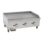 image of Magic Chef M36TG 36" Countertop Thermostatic Gas Griddle, 5/8" Steel Plate, 90.000 BTU