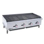 image of Magic Chef M48CB 48" Countertop Gas Radiant Charbroiler w/ (4) Burners, 120.000 BTU