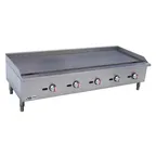 image of Magic Chef M60MG 60" Countertop Manual Gas Griddle, 5/8" Steel Plate, 150.000 BTU