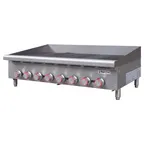 image of Magic Chef MCCCB48A 48" Countertop Gas Radiant Charbroiler w/ (8) Burners, 160.000 BTU