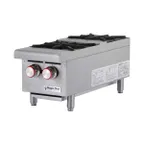 image of Magic Chef MCCHP12A 12" Countertop Gas Hotplate with (2) Burners, Center Shelf, 600.000 BTU