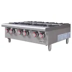 image of Magic Chef MCCHP36A 36" Countertop Gas Hotplate with (6) Burners, Center Shelf, 180.000 BTU