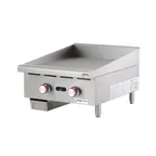 image of Magic Chef MCCTG24A 24" Countertop Thermostatic Gas Griddle, 1" Steel Plate, 60.000 BTU