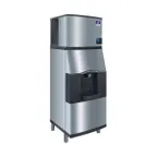 image of Manitowoc IDT0420A/SPA162 Full Cube 470 lb Ice Machine with Ice Dispenser, 120 lb Bin