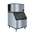 image of Manitowoc IYT0300A/D570 Air Cooled Half Cube 310 lb Ice Machine with Bin, 532 lb Storage