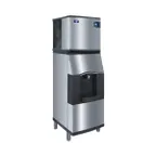 image of Manitowoc IYT0420A/SPA162 Half Cube 460 lb Ice Machine with Ice Dispenser, 120 lb Bin