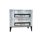image of Marsal SD-448 STACKED Gas Double Deck Pizza Oven,  Two 7"H x 36" x 48" Baking Chambers