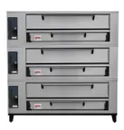 image of Marsal SD-448 TRIPLE 65" Gas Pizza Deck Oven, Triple Deck