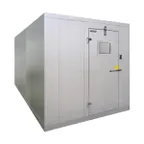 image of Master-Bilt 7X38X7-7 Quick Ship Indoor Walk-In Combo Box Only w/ Floor, 7' X 38', 20'/18' Split
