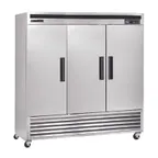 image of Maxx Cold MCF-72FDHC 81" Three Section Reach-In Freezer w/ 3 Solid Doors, Bottom Mount, 67 cu. ft.