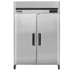 image of Maxx Cold MCRT-49FDHC 54" 2-Section Reach-In Refrigerator w/ 2 Solid Doors, Top Mount, Stainless Steel, 43 cu. ft