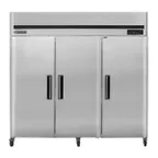 image of Maxx Cold MCRT-72FDHC 81" 3-Section Reach-In Refrigerator w/ 3 Solid Doors, Top Mount, Stainless Steel, 72 cu. ft