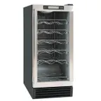 image of Maxx Ice MCWC28 15" Glass Door Wine Refrigerator, Single Temperature, 28 Bottles