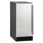 image of Maxx Ice MIM50P 15" Air Cooled Full Cube 65 lb Undercounter Ice Machine with 25 lb Bin