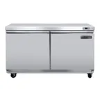 image of Maxx Cold MVF48UHC 48" 2-Door Undercounter Freezer, Stainless Steel, 14.1 cu. ft.