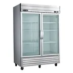 image of Maxx Cold MVR-49GDHC 54" Two Glass Door Reach-In Refrigerator, 42 cu. ft.