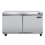 image of Maxx Cold MVR48UHC 48" 2-Solid Door Undercounter Refrigerator, Stainless Steel, 14.1 cu. ft.