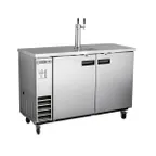 image of Maxx Cold MXBD48-1SHC 47" Draft Beer Cooler w/ 2 Kegs, 10.5 cu. ft., 1 Dual-Tap Tower