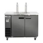 image of Maxx Cold MXBD48-2BHC 47" Draft Beer Cooler w/ 2 Kegs, 10.5 cu. ft., 2 Single-Tap Towers