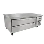 image of Maxx Cold MXCB60HC 62" X-Series Refrigerated Chef Base w/ 2 Drawers, 8.8 cu. ft. 