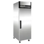 image of Maxx Cold MXCF-23FDHC 26.75" 1-Solid Door Reach-In Freezer, Top Mounted, 23 cu. ft., Stainless Steel Exterior