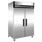 image of Maxx Cold MXCF-49FDHC 53.90" 2-Section Reach-In Freezer w/ 2 Solid Doors, Top Mount, 49 cu. ft., Stainless Steel