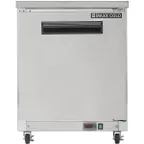 image of Maxx Cold MXCF27UHC 28" 1-Door Undercounter Freezer, Stainless Steel Exterior, 6.5 cu. ft.