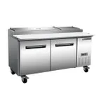 image of Maxx Cold MXCPP70HC 70" Refrigerated Pizza Prep Table w/ 2 Doors, 22 cu. ft.