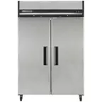 image of Maxx Cold MXCR-49FDHC 53"  2-Section Reach-In Refrigerator w/ 2 Solid Doors, Top Mounted, Aluminum Interior, 49 cu. ft capacity