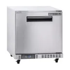 image of Maxx Cold MXCR27U-FBHC 27.5" 1-Door Front-Breathing Undercounter Fridge, Stainless Steel, 6.5 cu. ft.