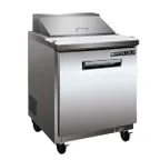 image of Maxx Cold MXCR29SHC 28" One Section Sandwich / Salad Prep Table w/ 1 Door, 7 cu. ft.