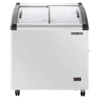 image of Maxx Cold MXF32CHC-3 32" Curved Lid Ice Cream Display Freezer, 4.87 cu. ft.
