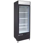image of Maxx Cold MXM1-23FBHC 27" 1 Glass Door Freezer Merchandiser in Black, 23 cu.ft.