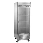 image of Maxx Cold MXSR-23GDHC 27" One Section Reach-In Refrigerator w/ Glass Door, Bottom Mounted, Stainless Steel, 19 cu. ft.