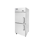 image of Atosa USA MBF8010GRL 28" 1-Section Reach-In Refrigerator w/ Left Hinged 2 Half Solid Door, Top Mounted, 21 cu. ft.