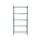 image of Metro Super Adjustable Super Erecta® 5A537K3 Epoxy Wire Shelving Starter Unit - 36" x 24" x 74"
