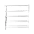 image of Metro Super Adjustable Super Erecta® 5A577C Chrome Wire Shelving Starter Unit - 72" x 24" x 74"