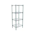 image of Metro A316K3 Super Erecta Metroseal 3 Adjustable Wire Starter Shelving Unit - 24" x 18" x 63"