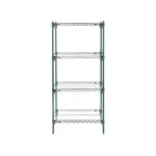 image of Metro A326K3 Super Erecta® Metroseal 3 Adjustable Wire Starter Shelving Unit - 30" x 18" x 63"