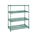 image of Metro Super Adjustable Super Erecta A516K3 4-Shelf Wire Shelving Starter Unit, Epoxy - 24" x 24" x 63"